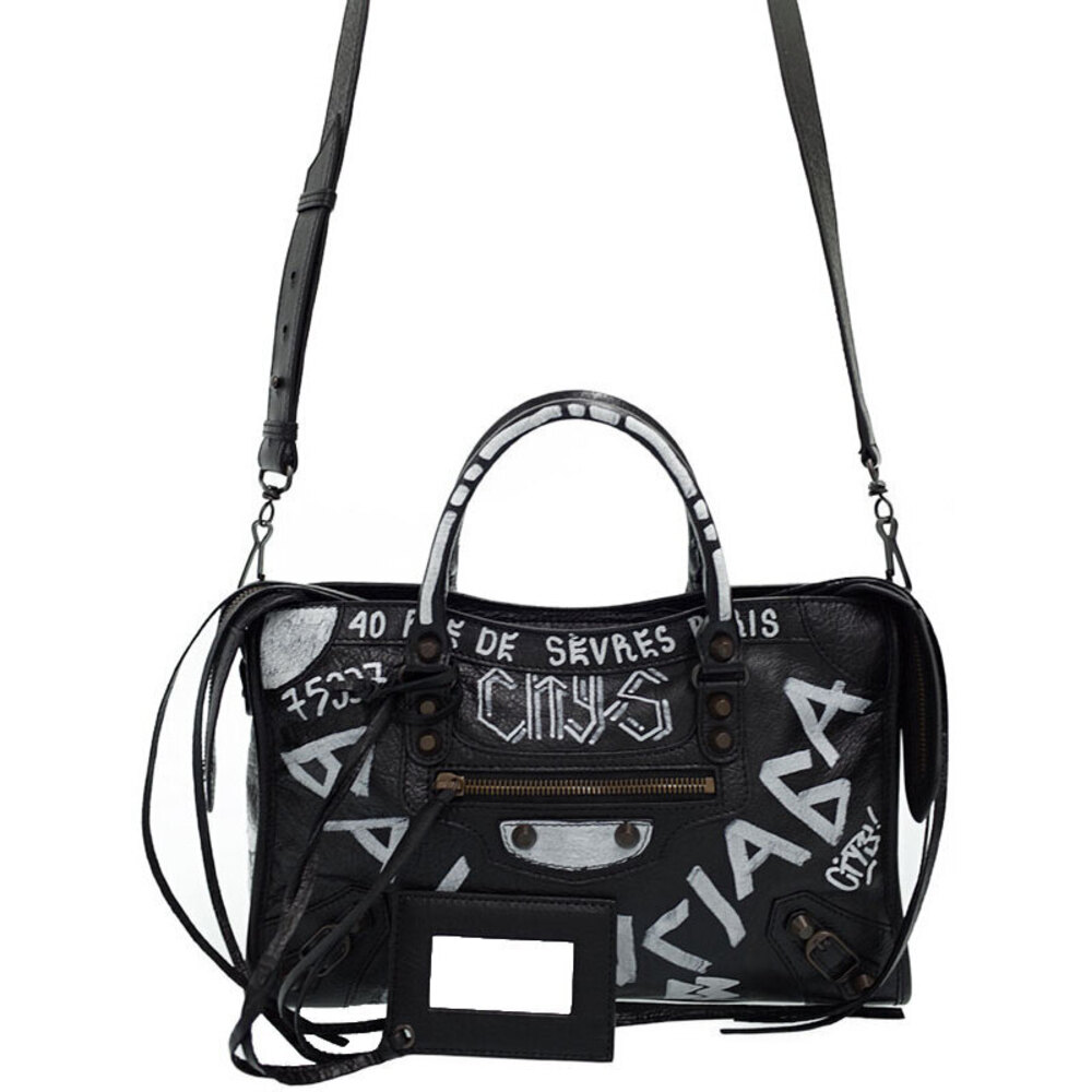 Balenciaga Classic Graffiti Bag Shoulder City - Picture 2 of 9